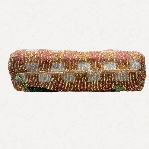 Anthropologie Beaded Wildflower Clutch